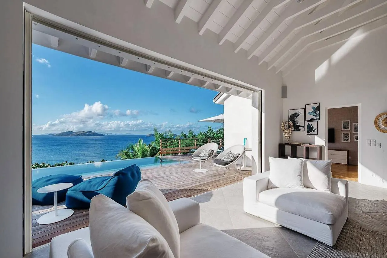 Infiniti 1 Bedroom Private Luxury Villa Breath Taking View In St Barth Pointe Milou 0*,