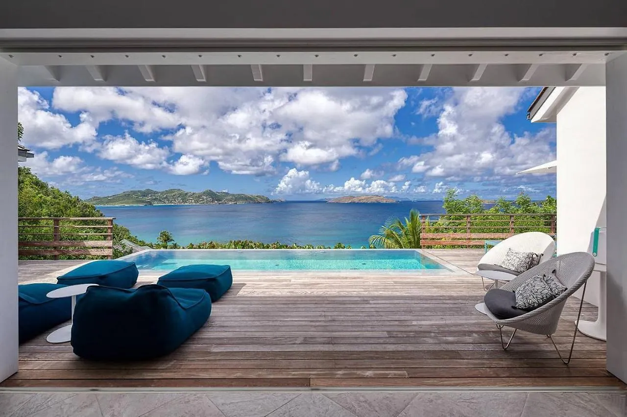 Infiniti 1 Bedroom Private Luxury Villa Breath Taking View In St Barth Pointe Milou